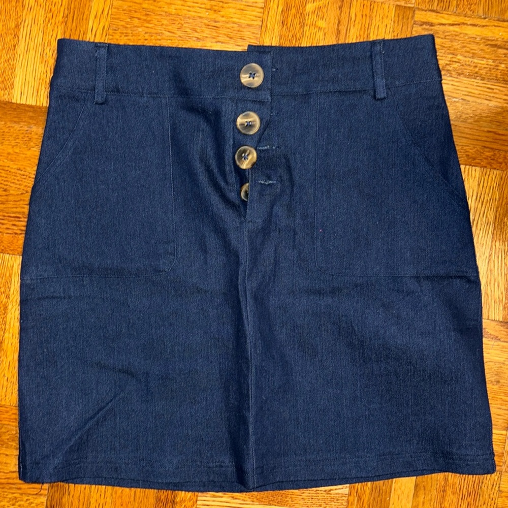 Dark Denim Skirt